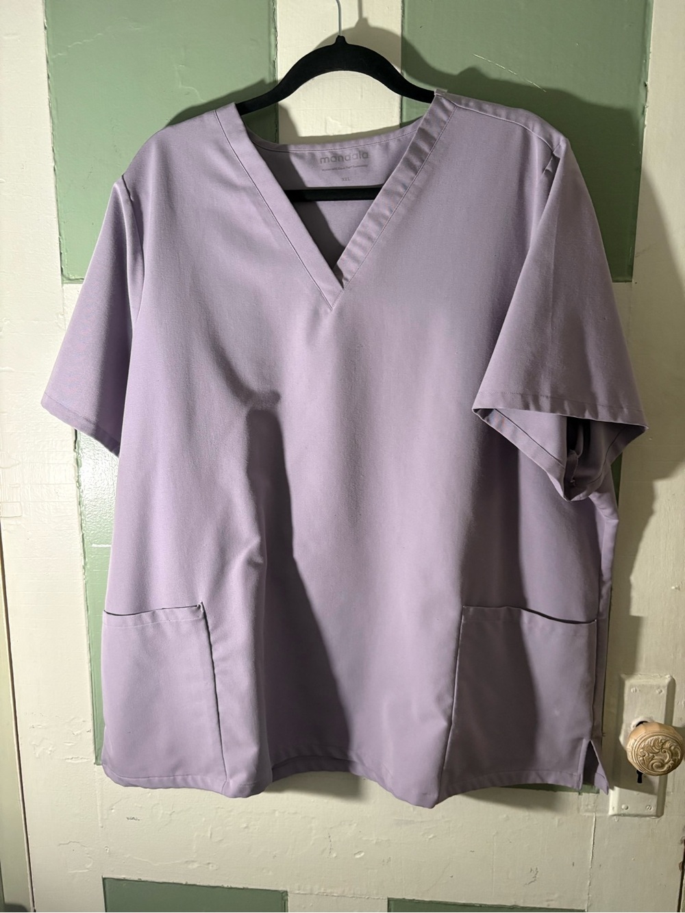 Mandala Lilac V-Neck Medical Scrub Set